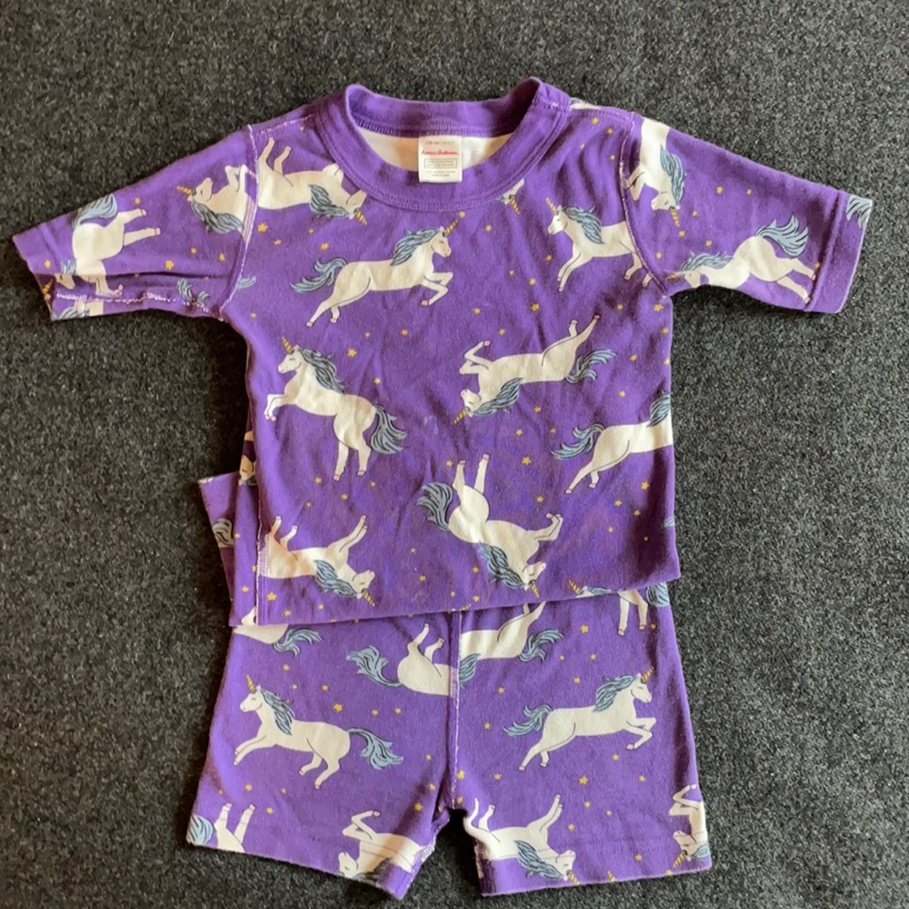 Hanna Andersson girls shirt john pajamas 6 7